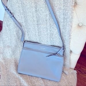 Light blue/periwinkle leather Kate Spade crossbody purse